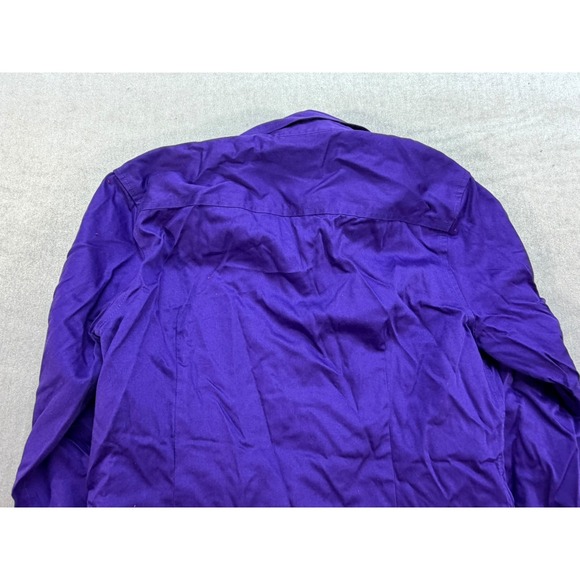Vintage Banana Republic Women Non-Iron Fitted Dress Shirt Blue Size 4 Stretch - Picture 8 of 11